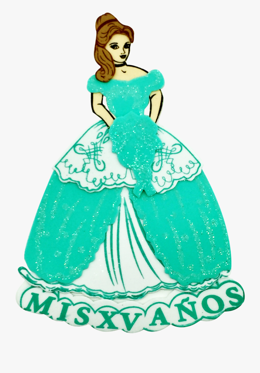 Transparent Quinceañera Png - Mint Quinceanera Clip Art, Transparent Clipart