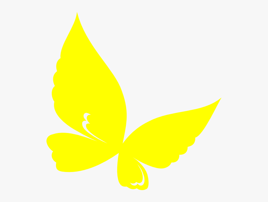 Animated Yellow Butterfly, Transparent Clipart