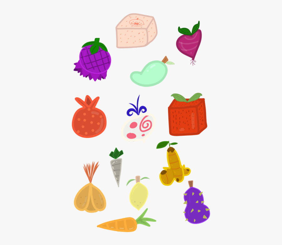 Vector Black And White Stock Mint My Drawing Of Slime - Slime Rancher Fruits And Veggies, Transparent Clipart