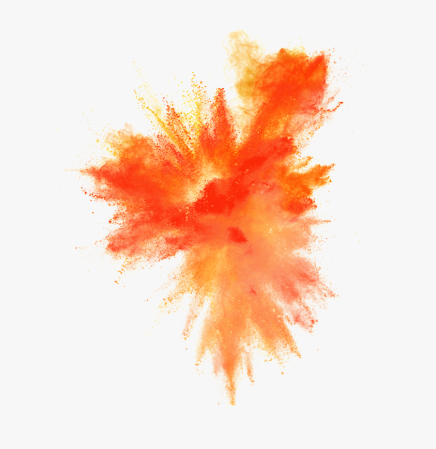 Dust Polvo Explosion Explosión Blast Nube Cloud Bomb - Orange Smoke Bomb Png, Transparent Clipart