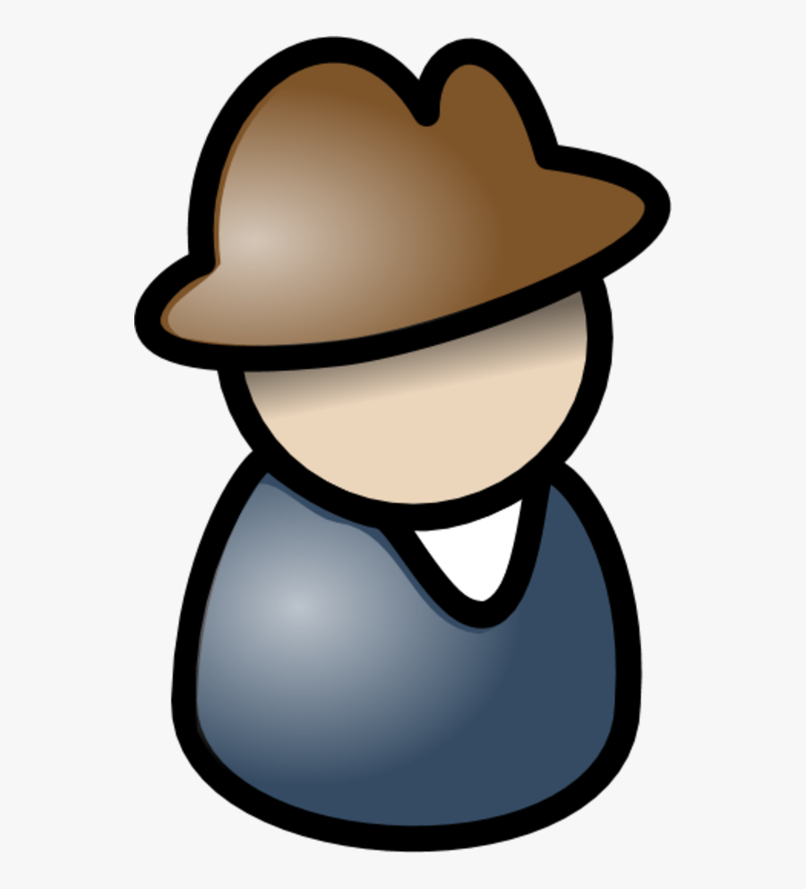 User Male Icon Wearing Hat - Clip Art Of Men W Hats, Transparent Clipart