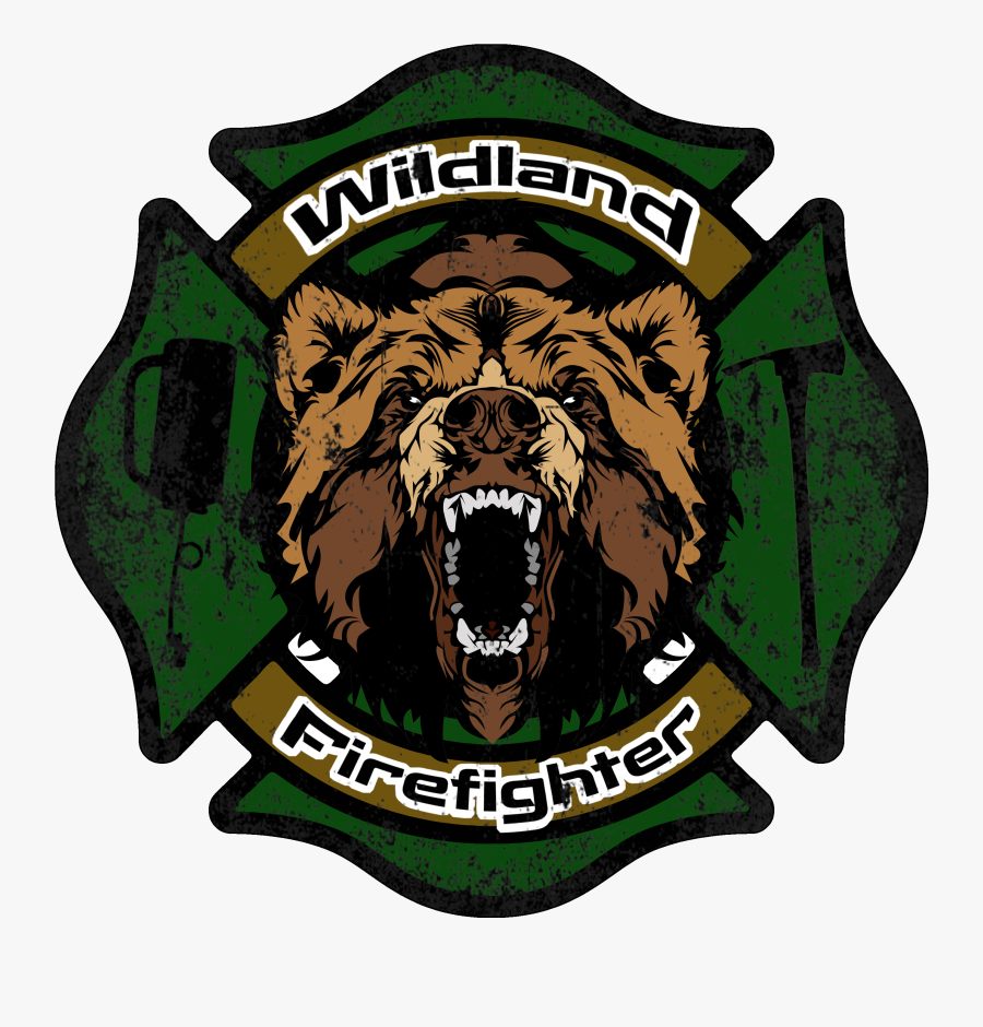 Wildland Firefighter Decal Clipart , Png Download - Bear Head Png, Transparent Clipart