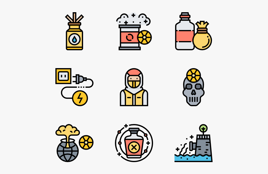 Nuclear - Flat Icon Conference, Transparent Clipart
