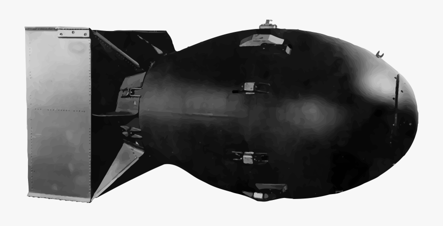 Monochrome - Nuclear Bomb Transparent Background, Transparent Clipart