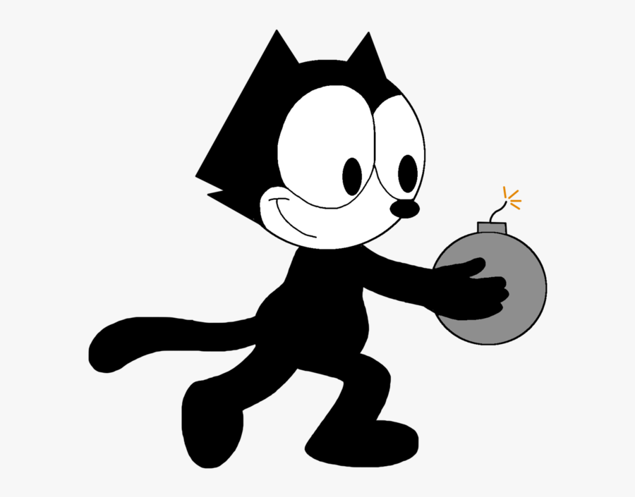 Collection Of Free Bomb Drawing Comic Download On Ui - Felix The Cat Paws, Transparent Clipart