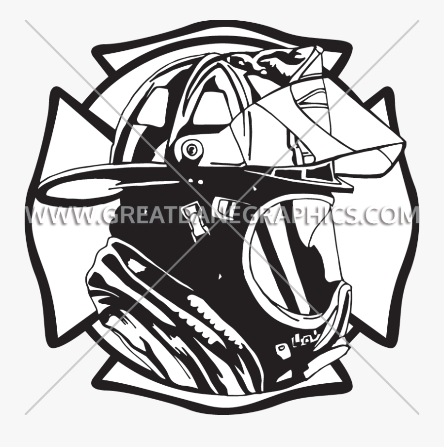 Firefighter Clipart Maltese - Volunteer Fire Department Decal, Transparent Clipart