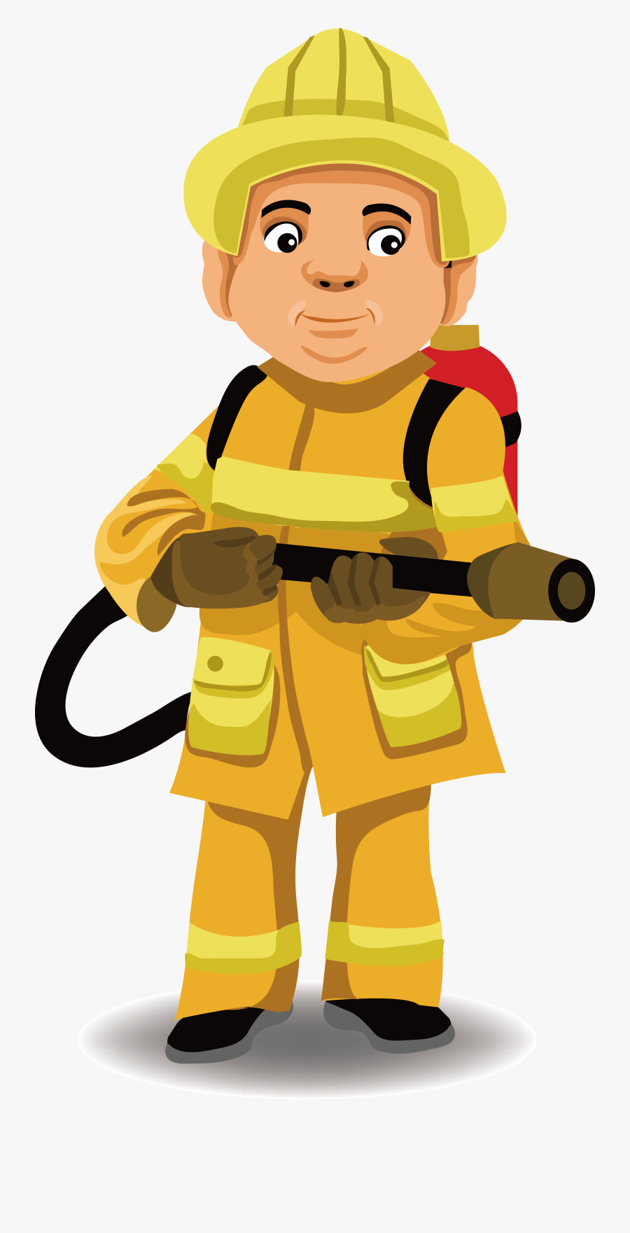 Police Officer Firefighter Firefighting Illustration - Fire Officer Clip Art, Transparent Clipart