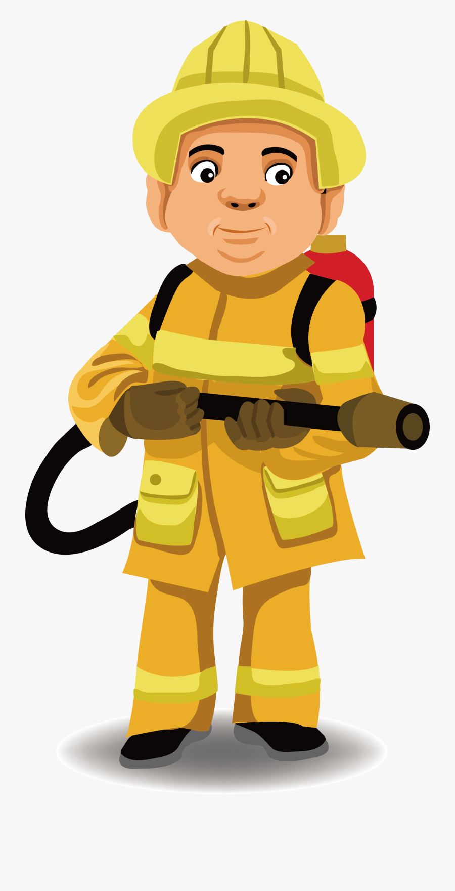 Police Officer Firefighter Firefighting Illustration - Fire Officer Clip Art , Free Transparent ...