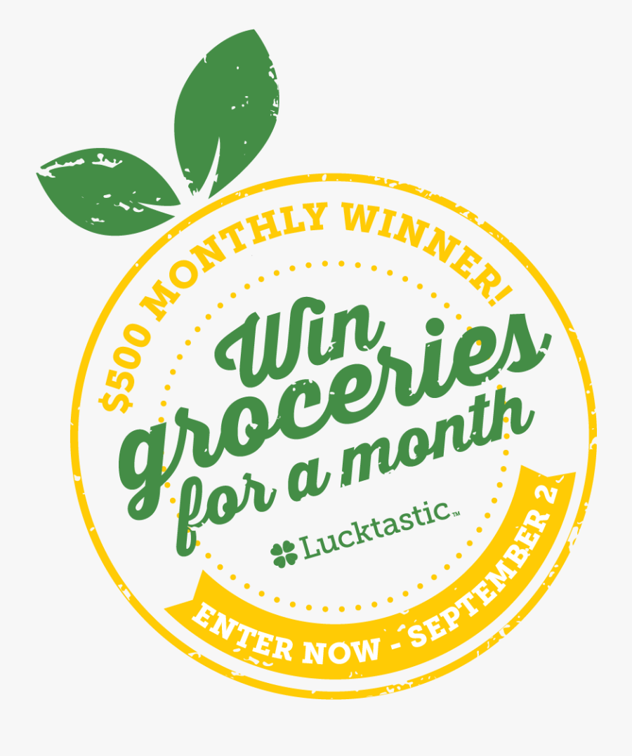 Lucktastic Win $500 To The Grocery Store For A Month - Maraton De Montevideo 2014, Transparent Clipart