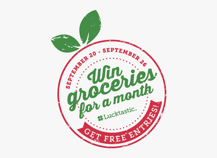 Lucktastic Win $500 To The Grocery Store For A Month, Transparent Clipart