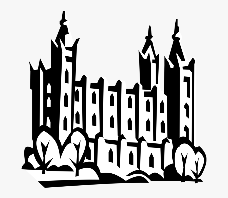 Vector Illustration Of Mormon Church Of Jesus Christ - Church Lds Png, Transparent Clipart