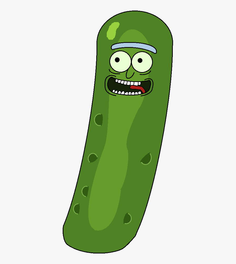 Pickles Clipart Happy Birthday - Pickle Rick Transparent Background, Transparent Clipart