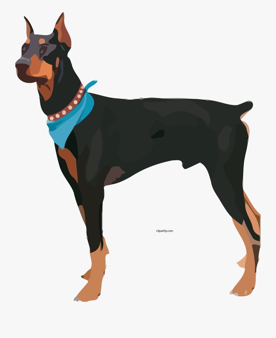 Attack Dog Clipart Png - Imagenes De Doberman Png, Transparent Clipart