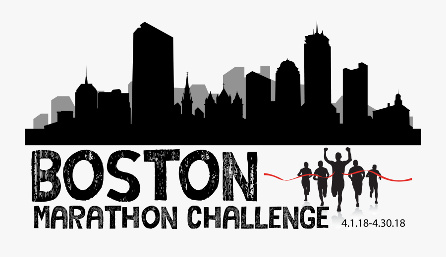 High Resolution Black And White Boston Skyline, Transparent Clipart