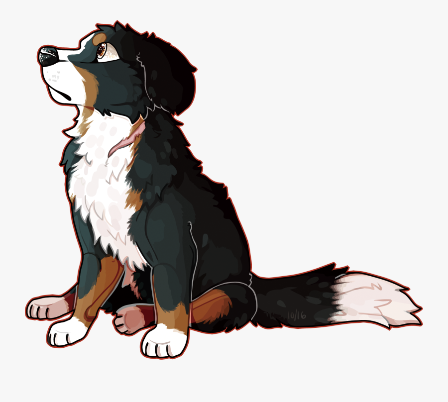 Bernese Mountain Dog Clipart Russian - Bernese Mountain Dog Vector, Transparent Clipart
