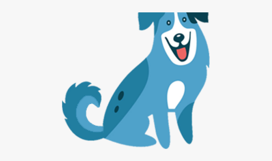 Dog Clipart Blue - Dog Licks, Transparent Clipart