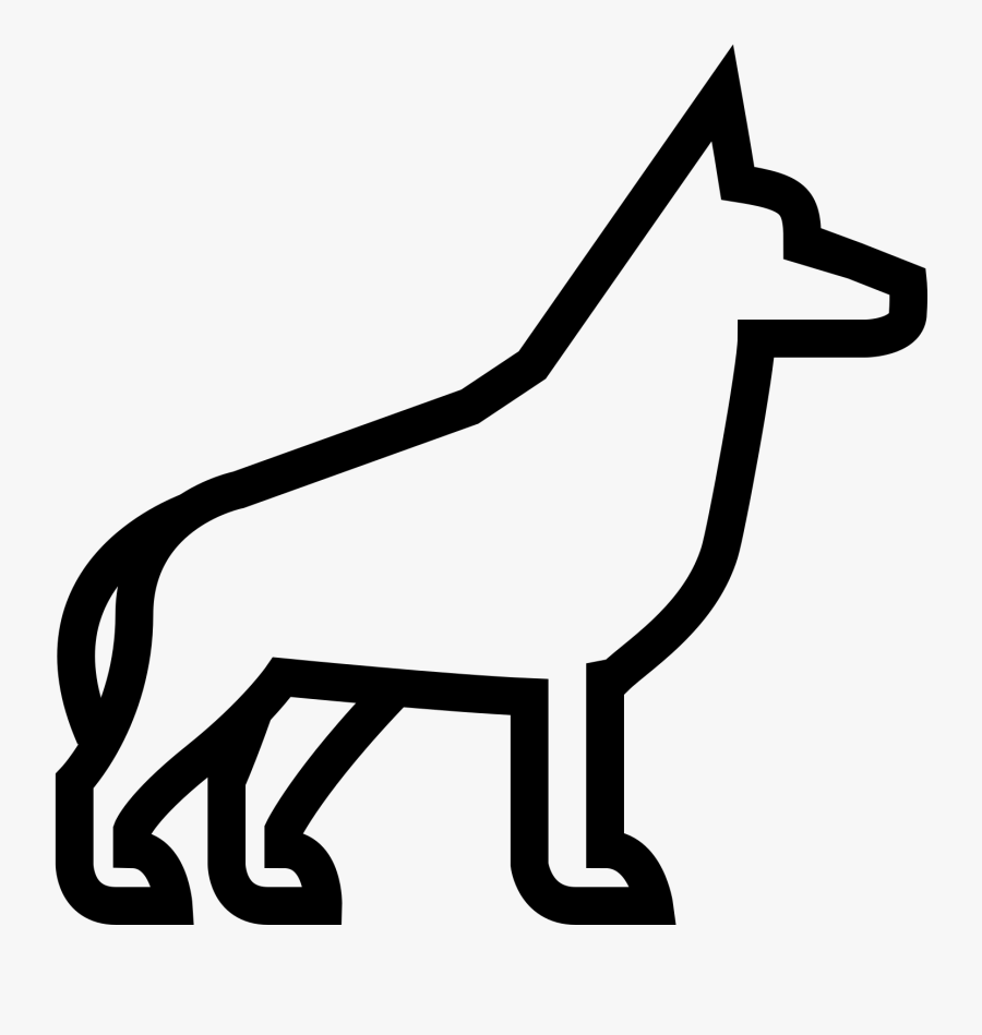 Transparent German Shepherd Clipart - German Shepherd Icon Transparent, Transparent Clipart