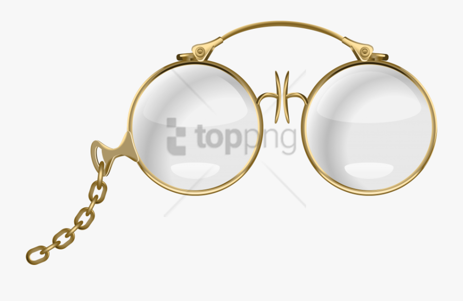 Free Png Download Gold Glasses Png Images Background - Png Chasma, Transparent Clipart