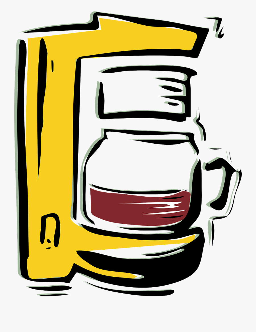 Coffee, Maker, Pot, Drip, Auto, Caffeine, Electric - Coffee Maker Clip Art, Transparent Clipart