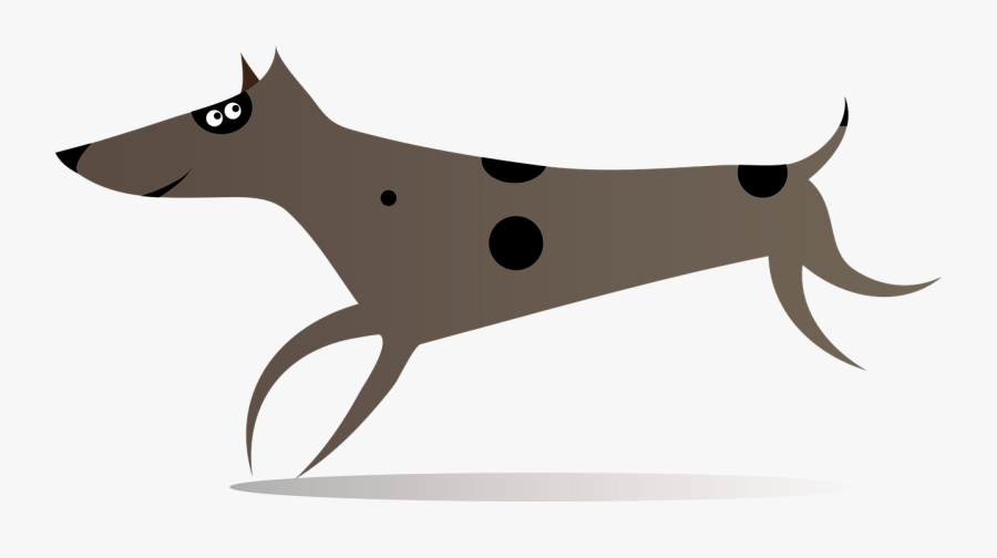 Paintball Clipart Mucus - Running Dog Cartoon Transparent Background, Transparent Clipart