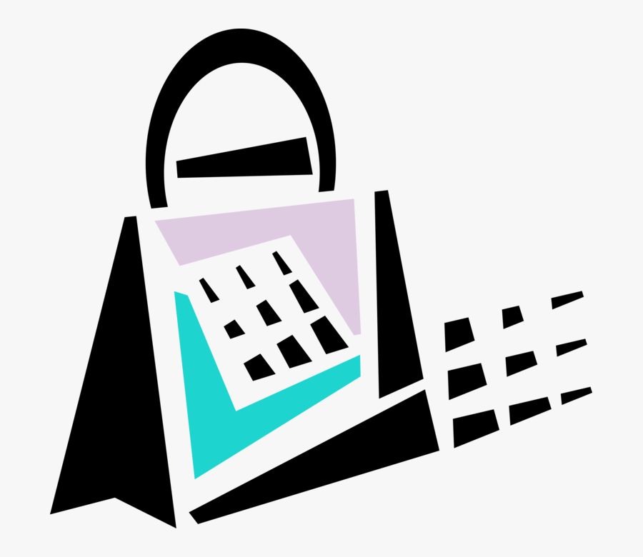 Transparent Grocery Bag Clipart - Shopping Bag Png Vector, Transparent Clipart
