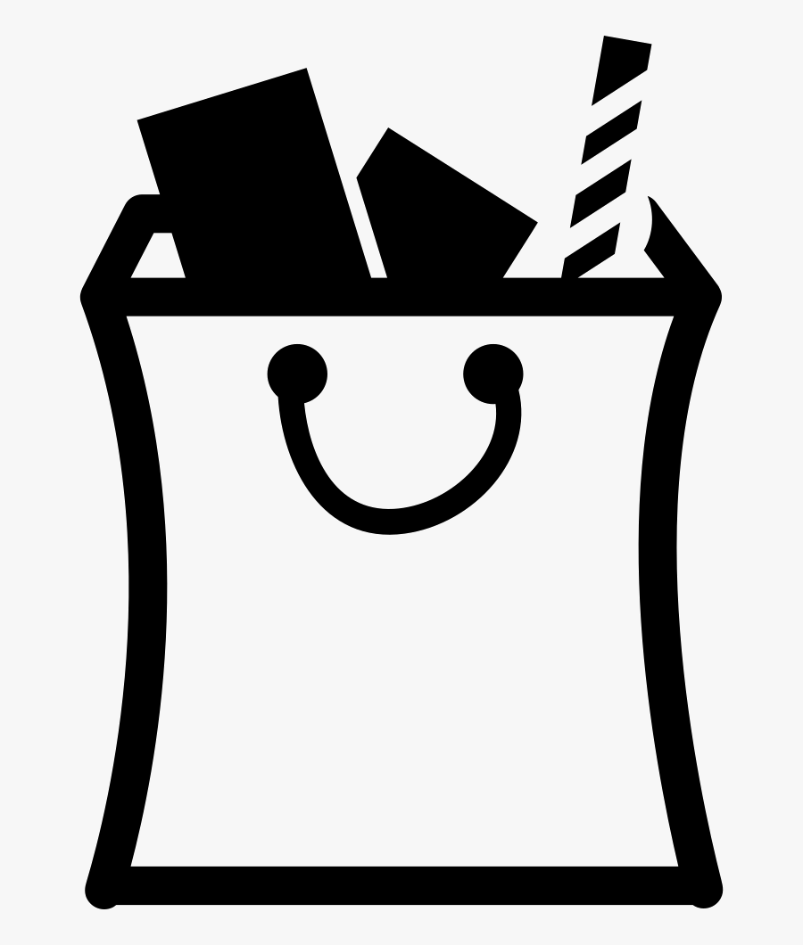 Shopping Bag Icon Png- - Full Shopping Bag Icon, Transparent Clipart