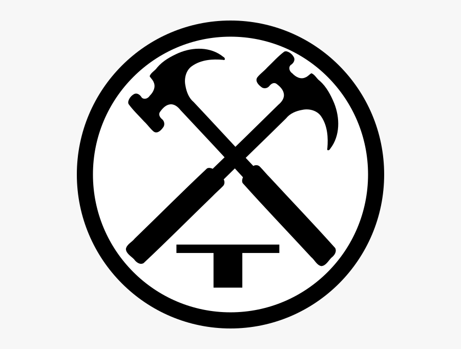Hammer Logo, Transparent Clipart