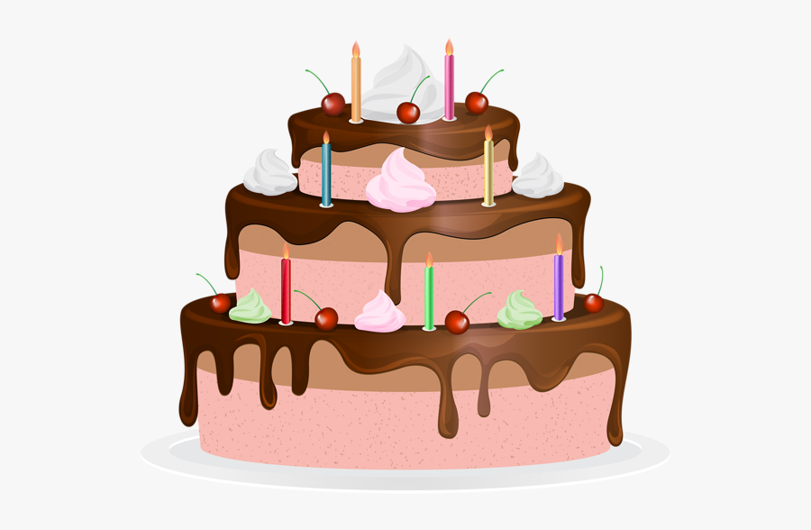 Birthday Transparent Clip Art - Transparent Background Birthday Cake Clip Art, Transparent Clipart