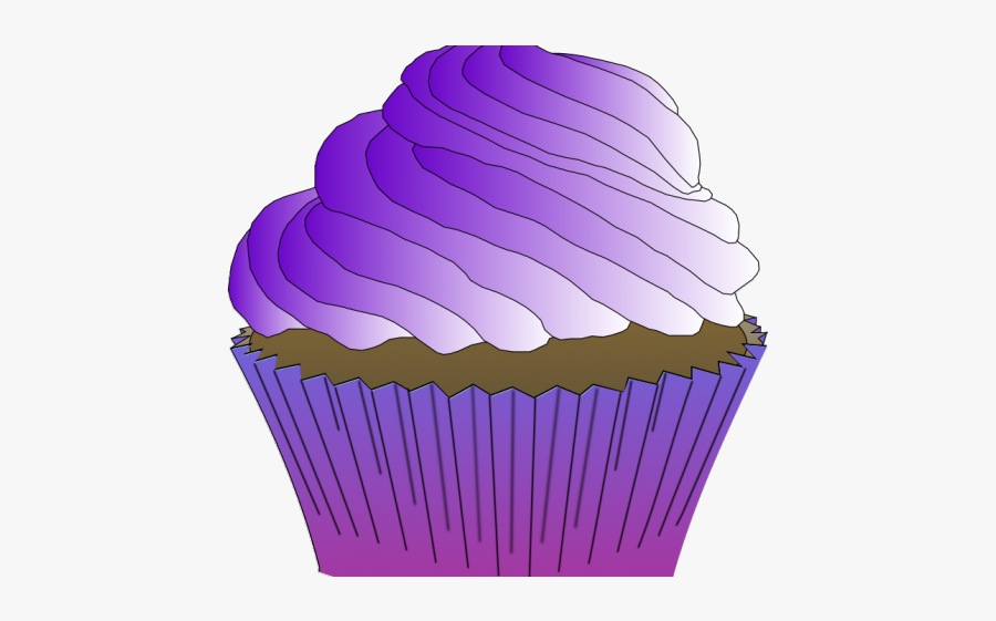 Purple Cupcake Clipart Transparent Background, Transparent Clipart