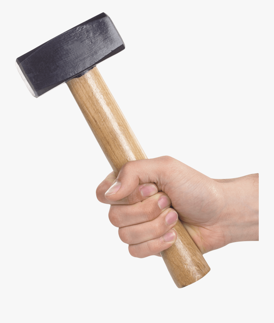 Hand Holding Sledge Hammer Hammer Hand Png , Free Transparent Clipart