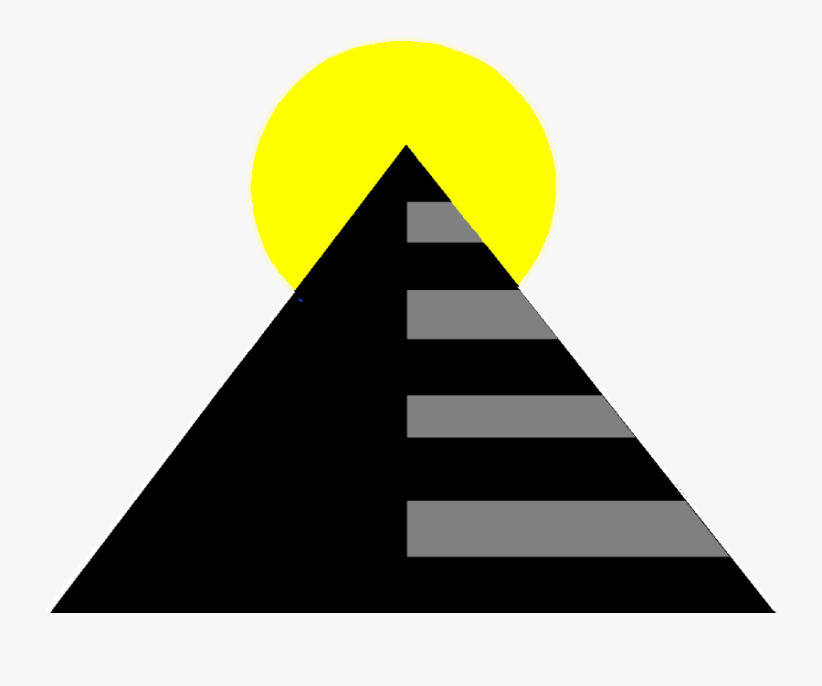 Sun God Clipart - Pyramid And Sun Symbol, Transparent Clipart
