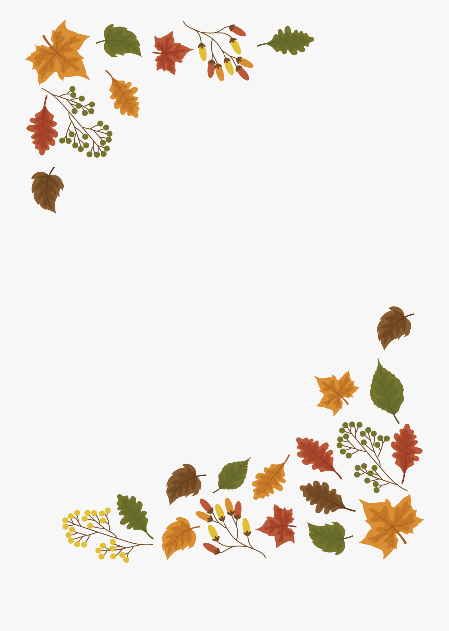 The Maple Leaf Border Png Download - Borderline Leaves Png, Transparent Clipart