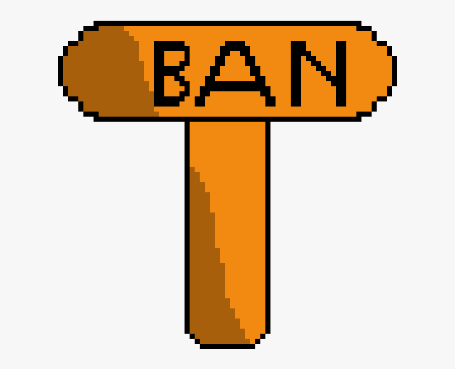 Ban Hammer, Transparent Clipart