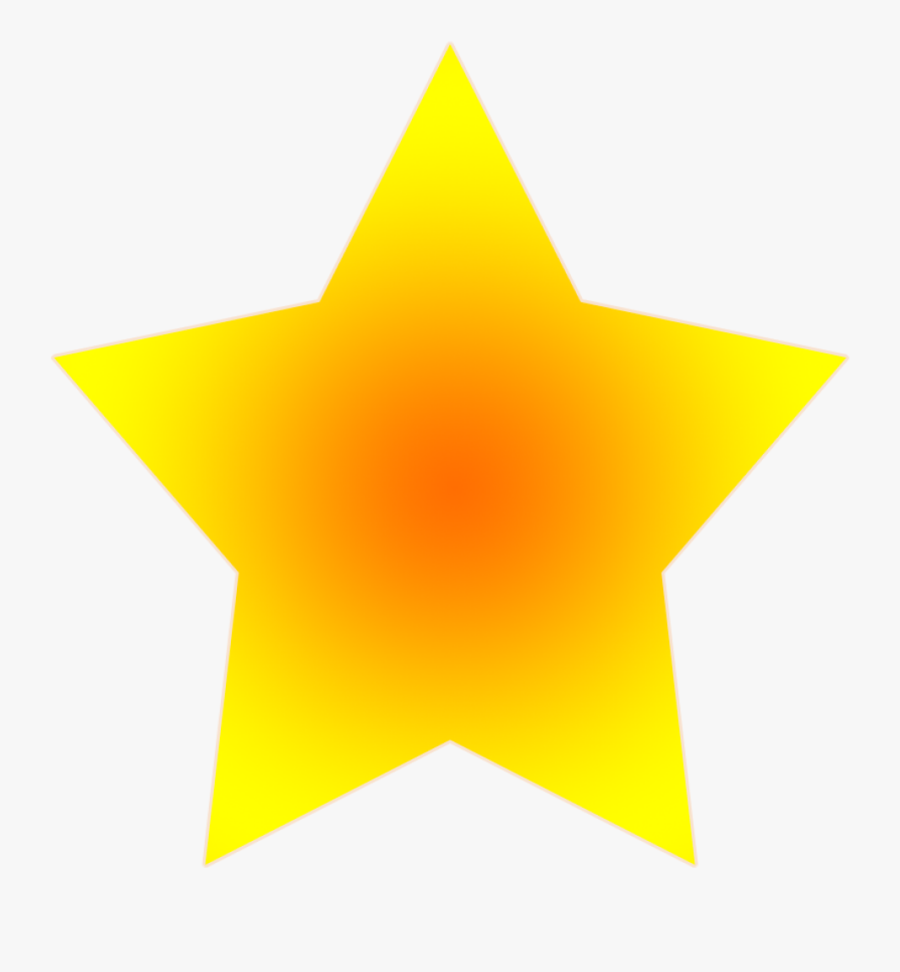 Free Star Clipart Yellow Orange - Star Icon, Transparent Clipart