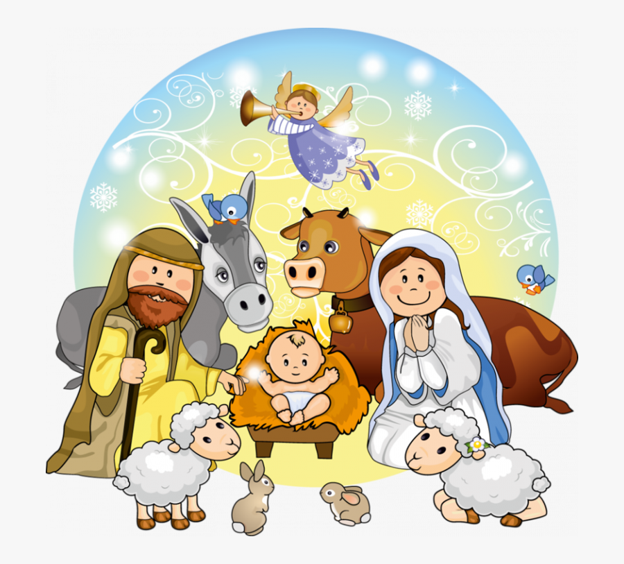 Crib Clipart Cute - Cute Christmas Nativity Clipart, Transparent Clipart
