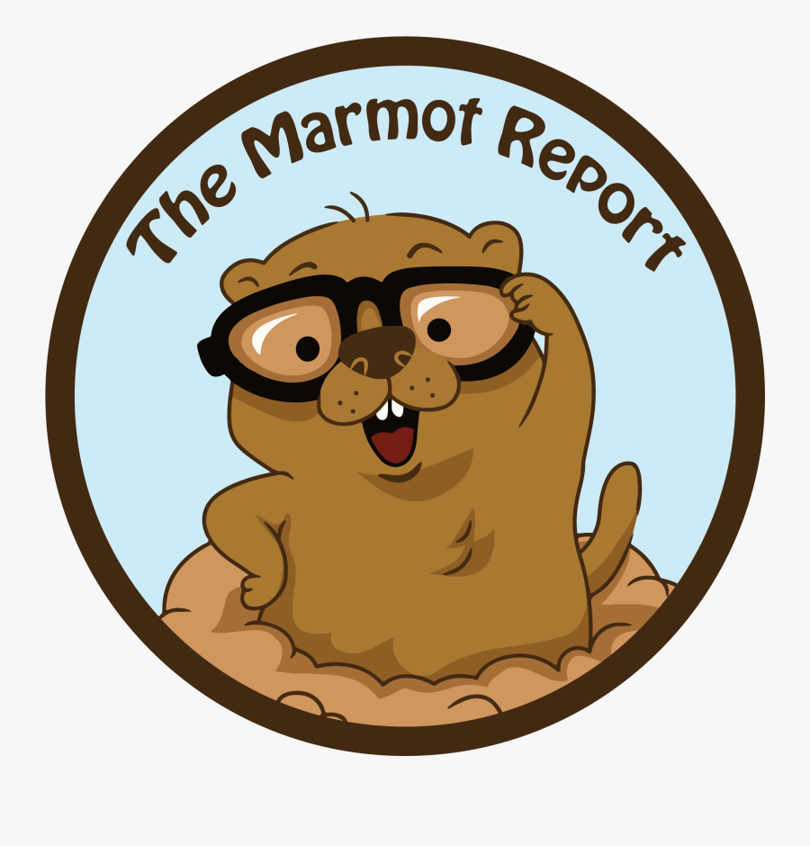Marmot Clipart February - Groundhog With Glasses, Transparent Clipart