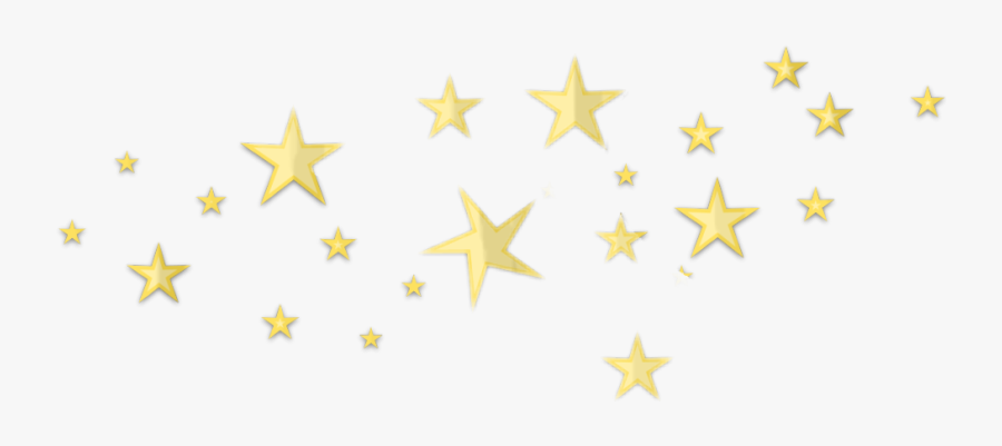 Tumblr Sticker By Josandri - Gold Stars Transparent Background, Transparent Clipart