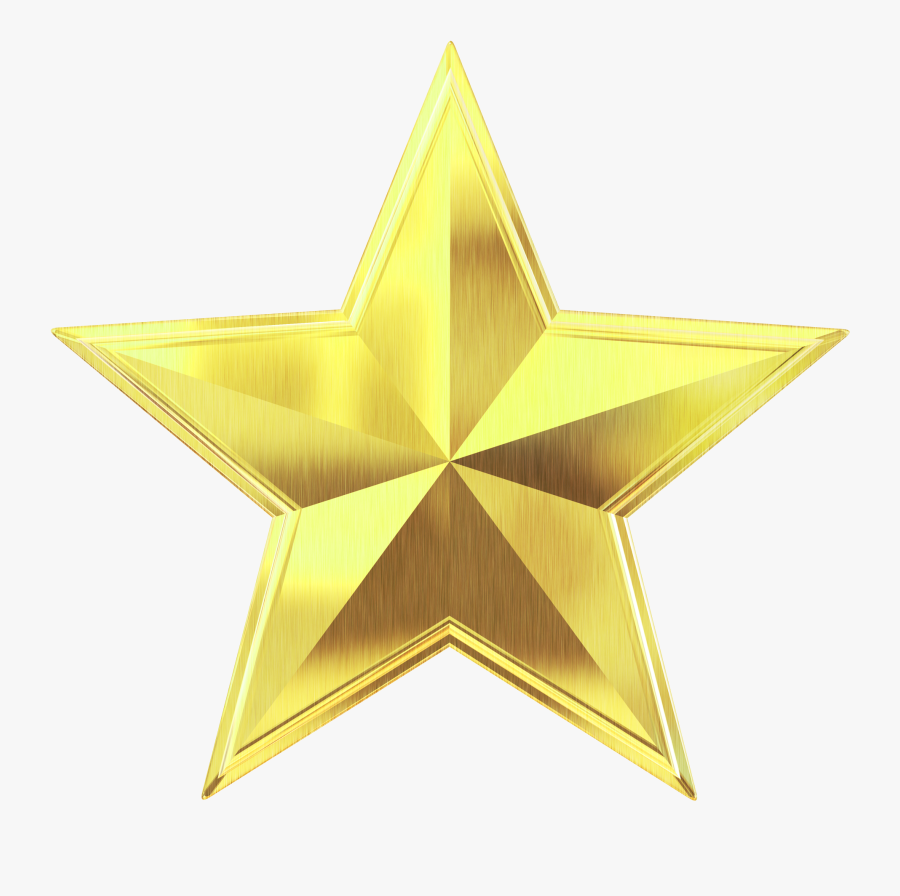 Download Gold Star Png Transparent Image - Golden Star Transparent Png, Transparent Clipart