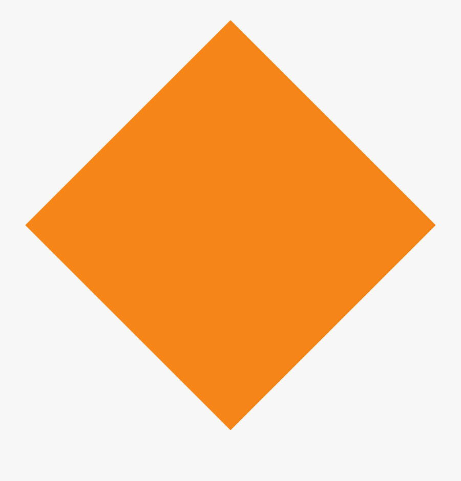 Transparent Diamond Clip Art - Rombo Naranja, Transparent Clipart