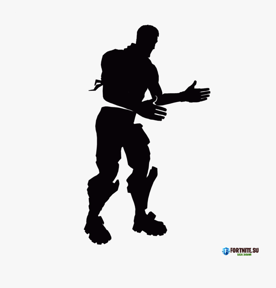 T Shirt Hoodie Fortnite Floss Silhouette - Fortnite Dances Silhouettes, Transparent Clipart
