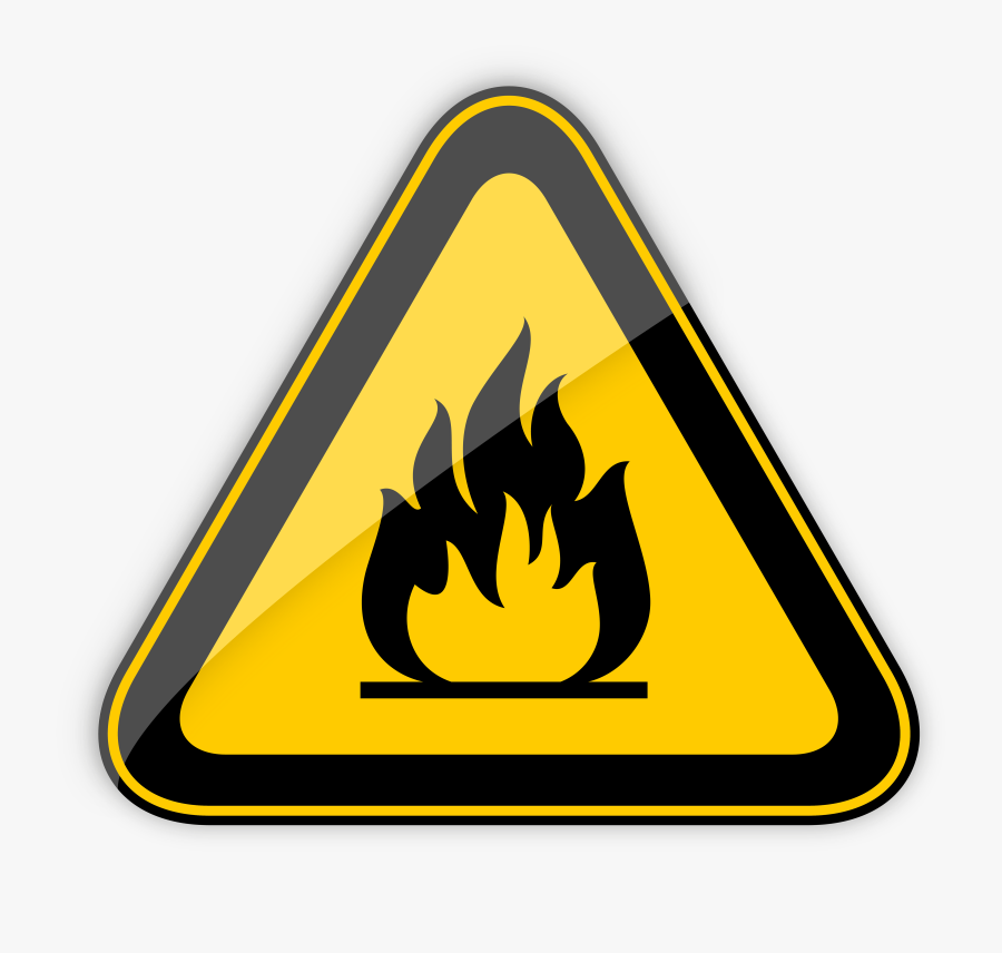 Highly Flammable Warning Sign Png Clipart - Flammable Warning Sign Png, Transparent Clipart