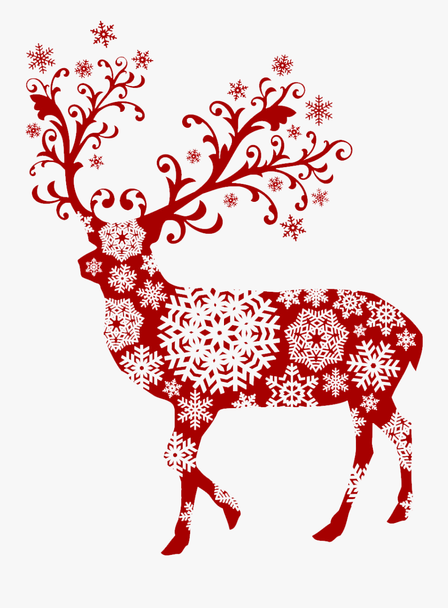 Clipart Reindeer Secret Santa - Christmas Deer Vector, Transparent Clipart
