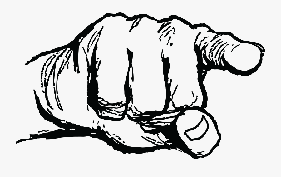 Free Clipart Of A Pointer Finger - Pointing Finger Clip Art Png, Transparent Clipart