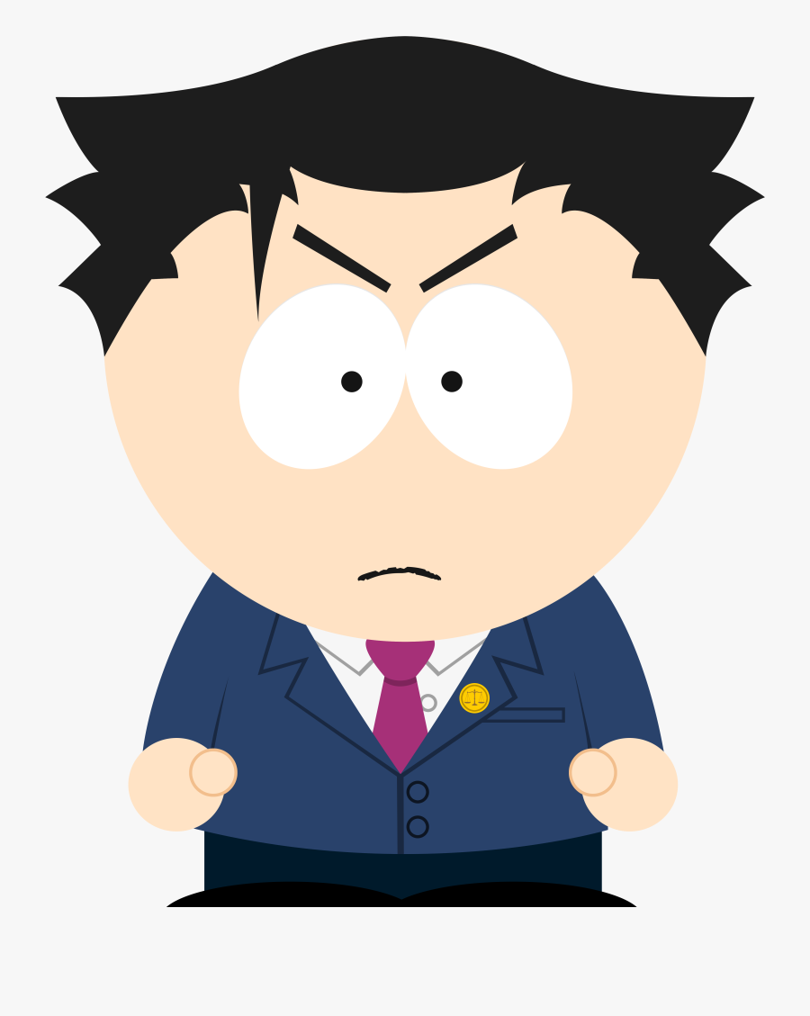 I Recreated Phoenix Wright In The South Park Style - Blink 182 South Park Episode, Transparent Clipart