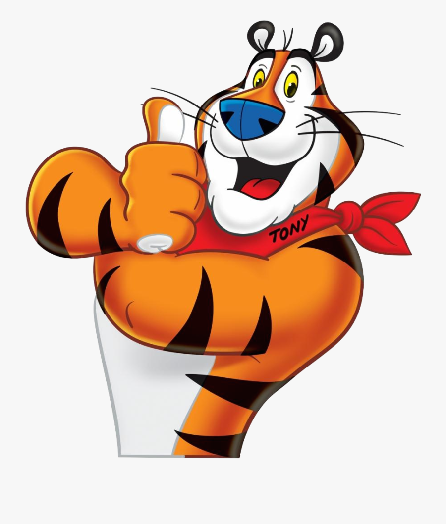Transparent Kid Eating Cereal Clipart - Tony The Tiger, Transparent Clipart