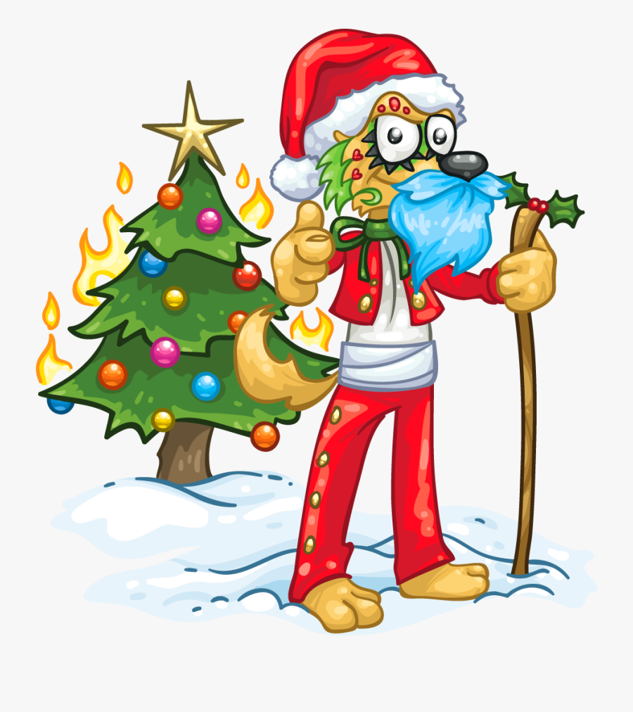 Bad Santa Yote - Cartoon, Transparent Clipart