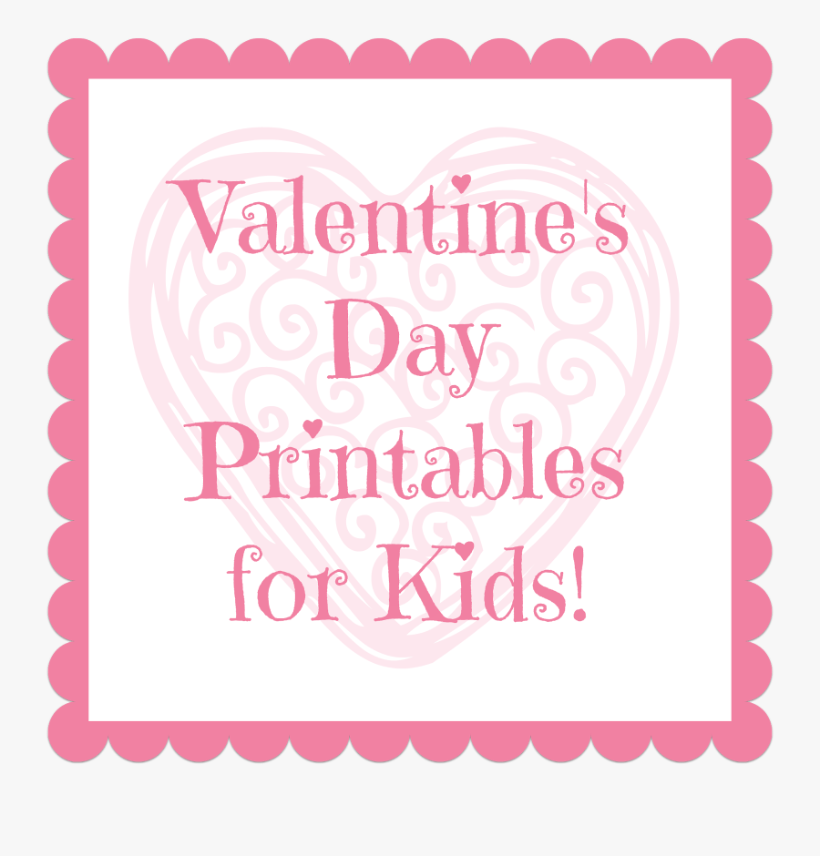 Valentine"s Day Printables For Kids - Postage Stamp, Transparent Clipart
