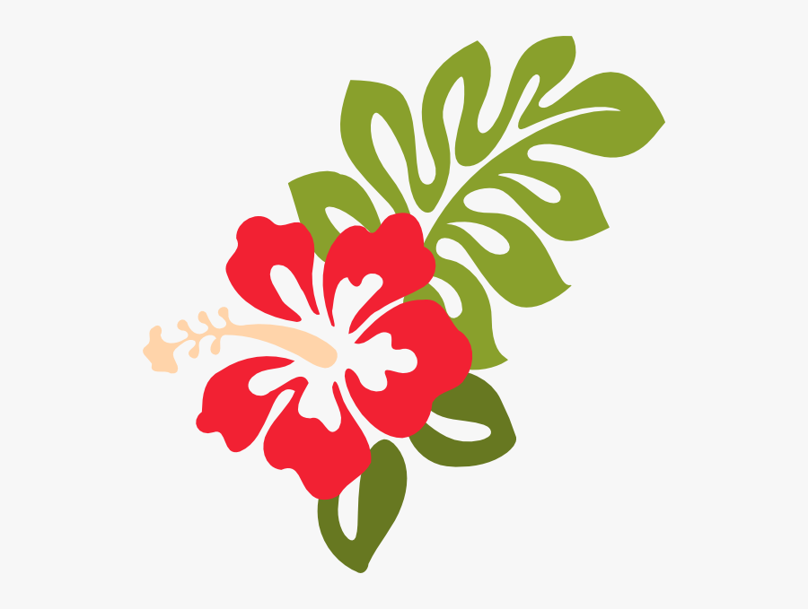 Red Clip Art At - Hibiscus Clipart Png, Transparent Clipart