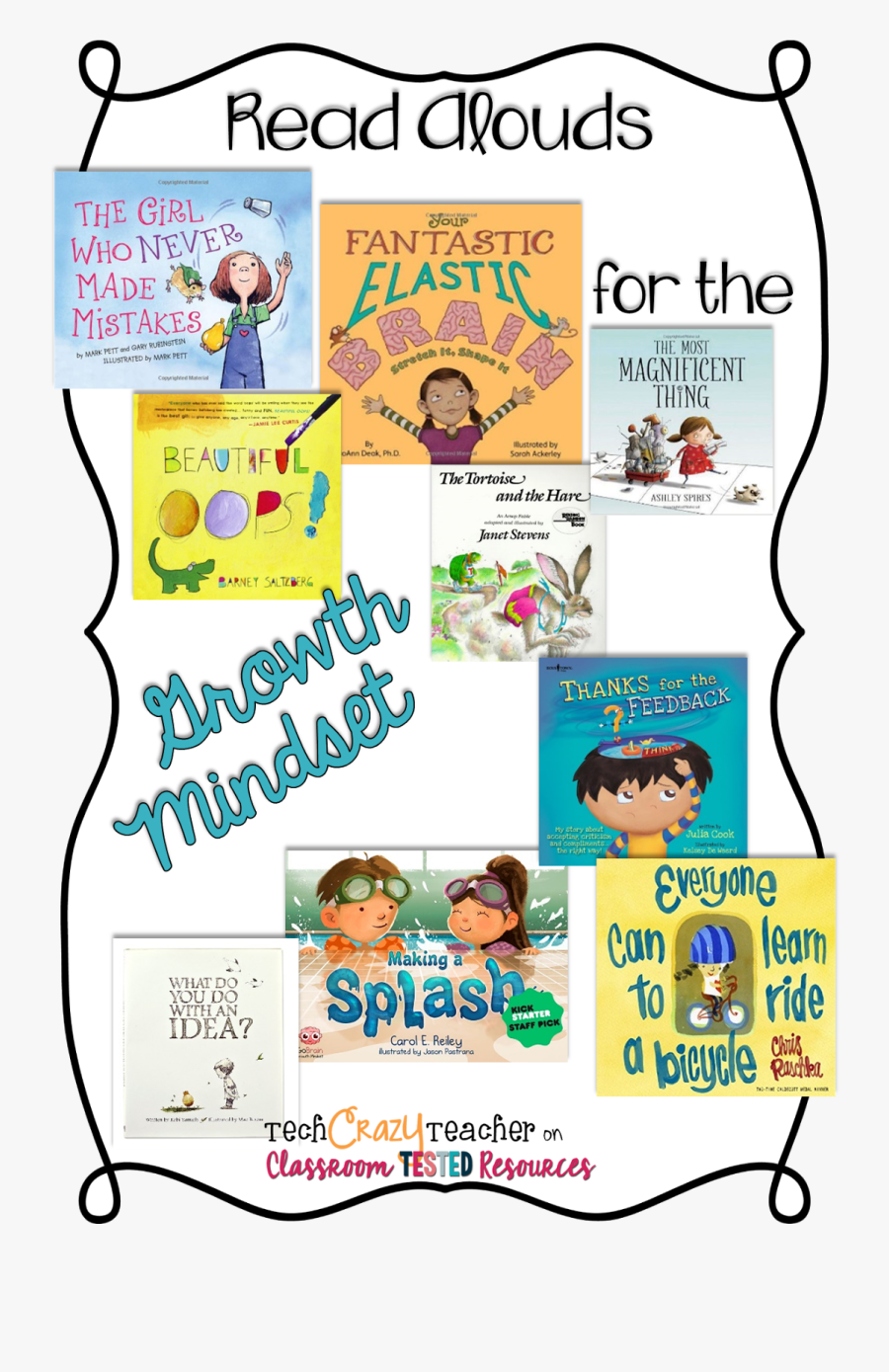 Read Alouds For The Growth Mindset By Tech Crazy Teacher - Growth Mindset Ks1 Books, Transparent Clipart