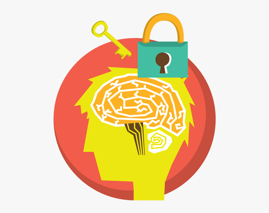 Growth Camp As Many - Brain With Lock And Key, Transparent Clipart
